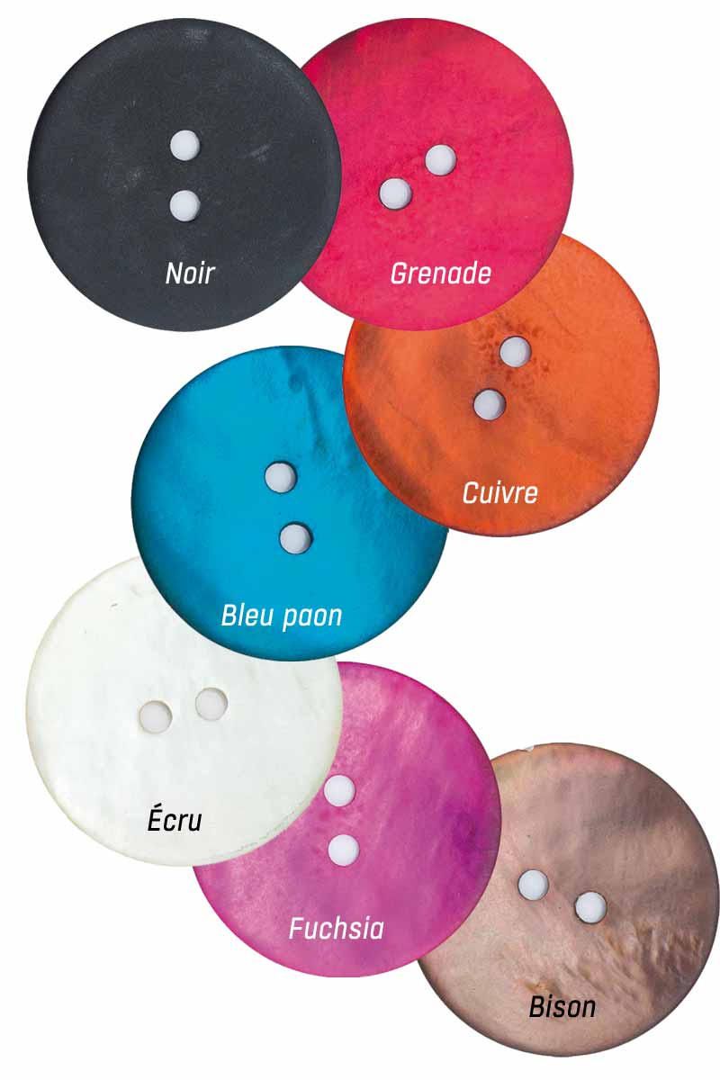 Boutons en nacre