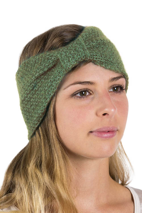 Bandeau en laine mohair