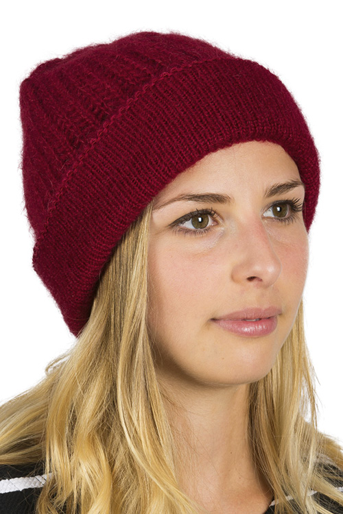 Bonnet laine à revers