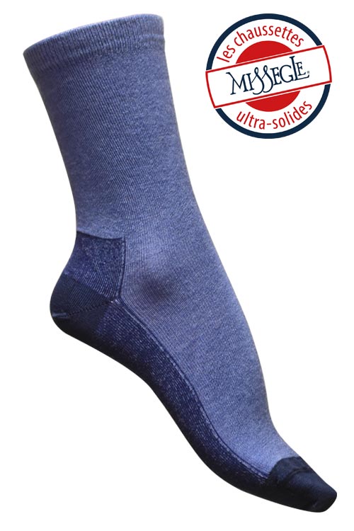 Chaussettes laine Mérinos et soie ultra-solides