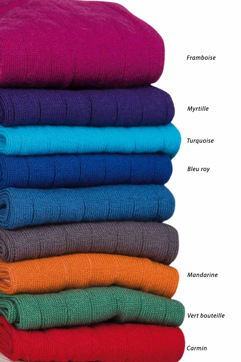 Chaussettes sans couture Fil d'Écosse couleurs vives