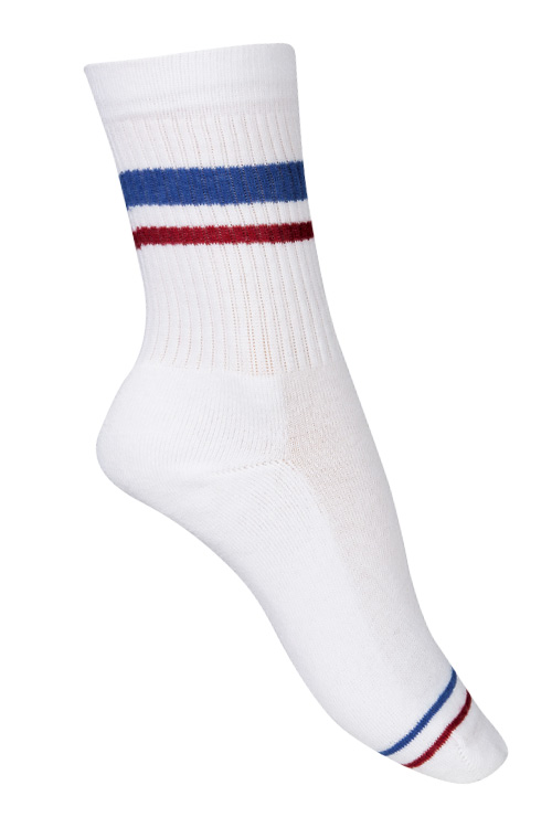 Chaussettes sans couture coton tennis rétro