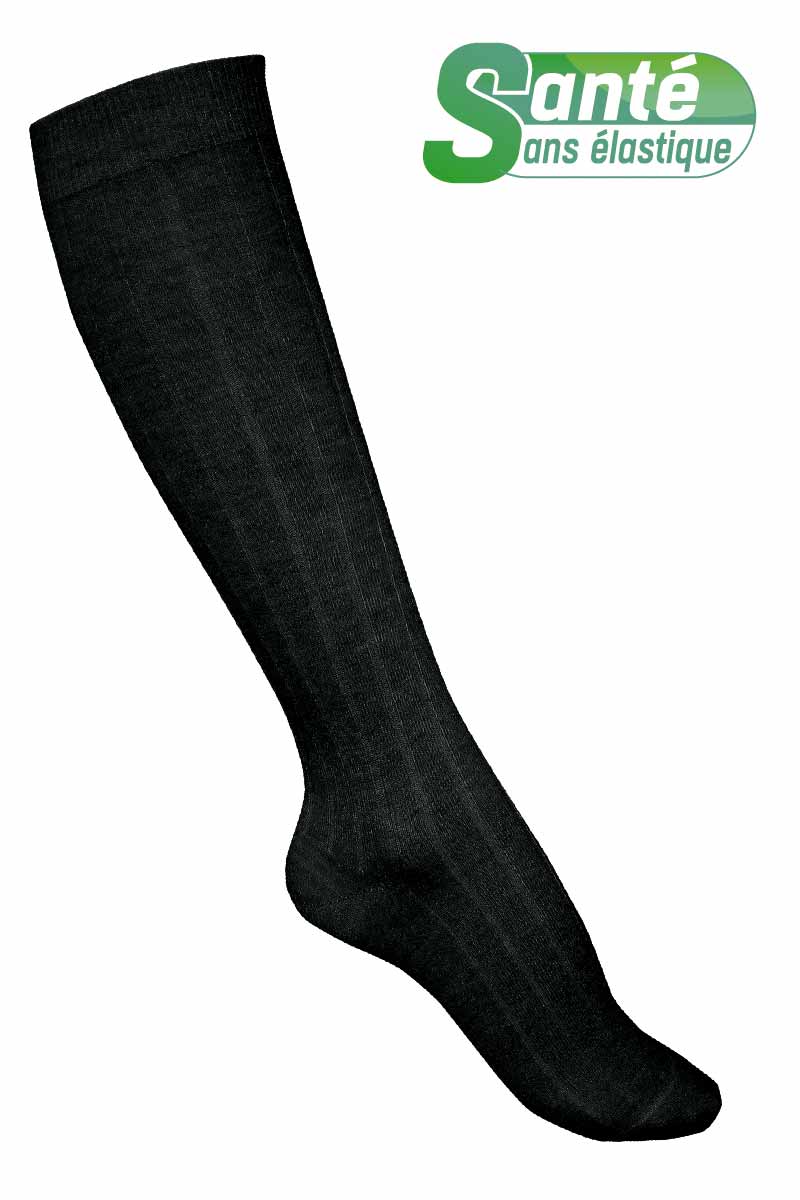 Chaussettes sans élastique Cachemire hautes