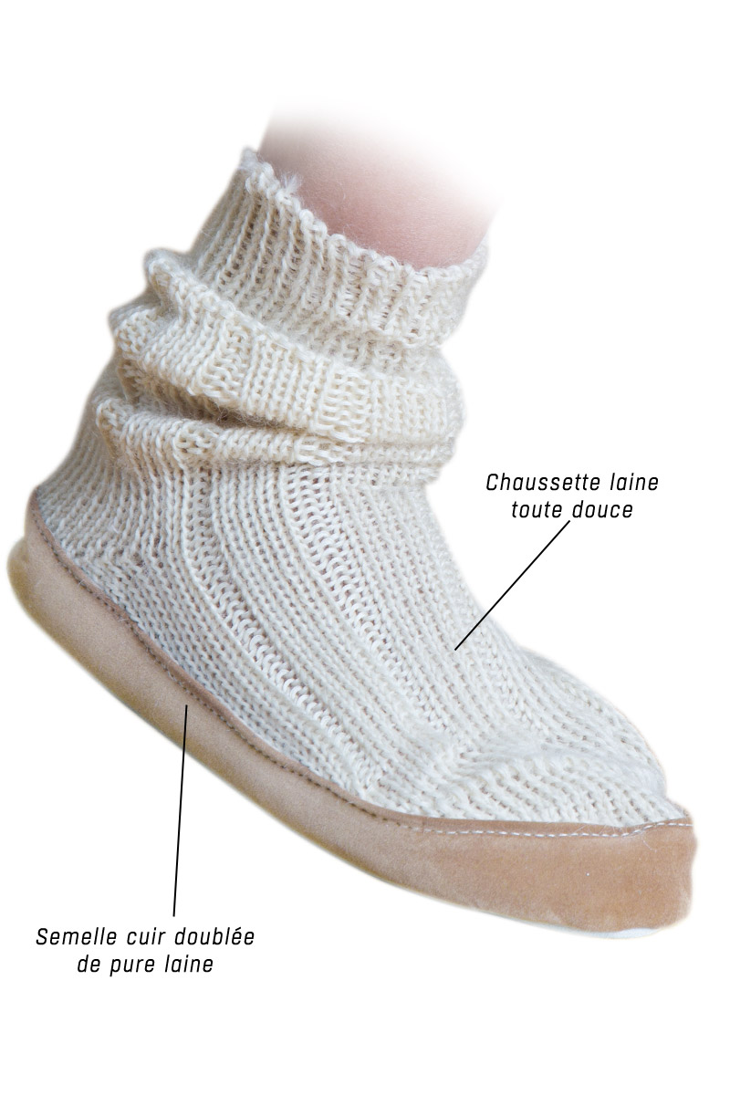 chaussette chausson femme