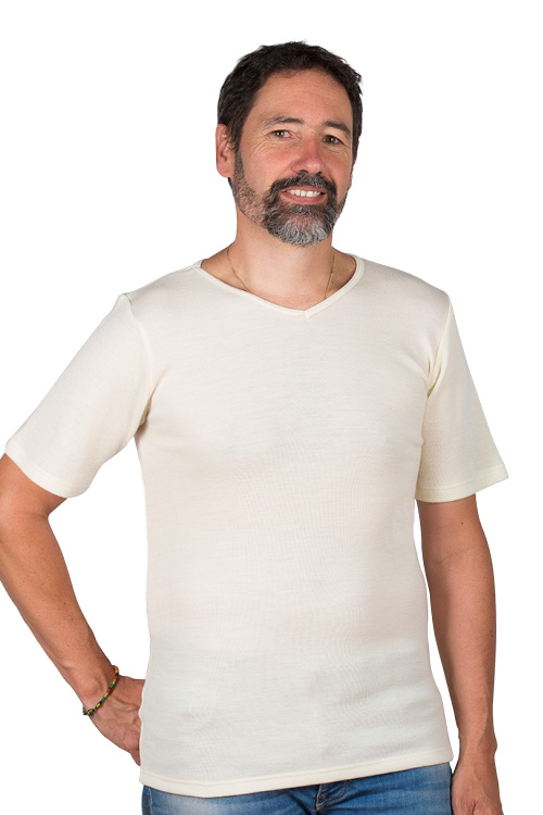 Chemise Laine Mérinos Homme Col V