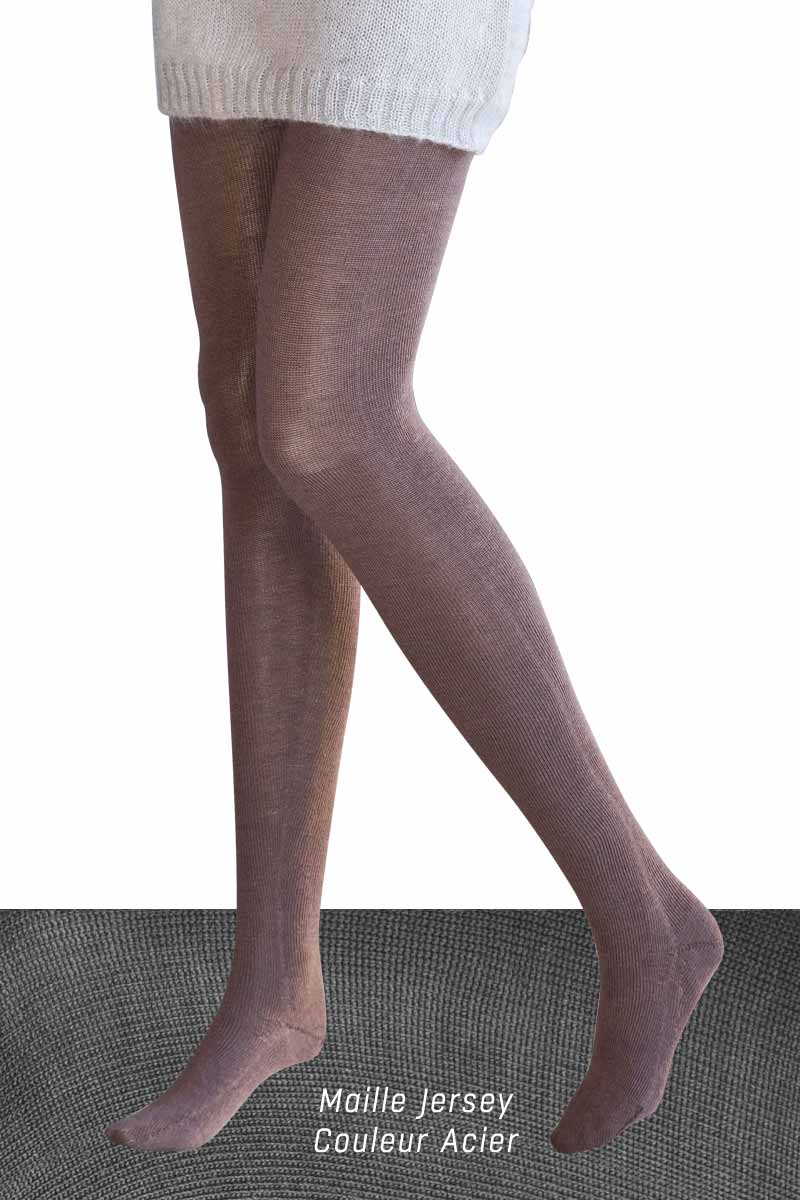 Collant laine Acier