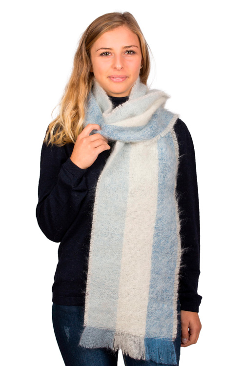 Collection capsule: grande echarpe laine mohair et soie