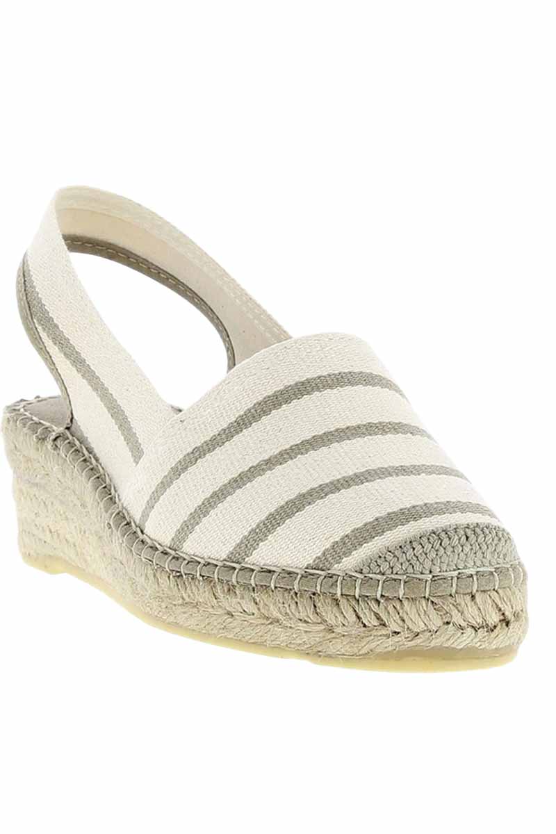 Espadrilles classiques Ecru-lin Bonnes affaires