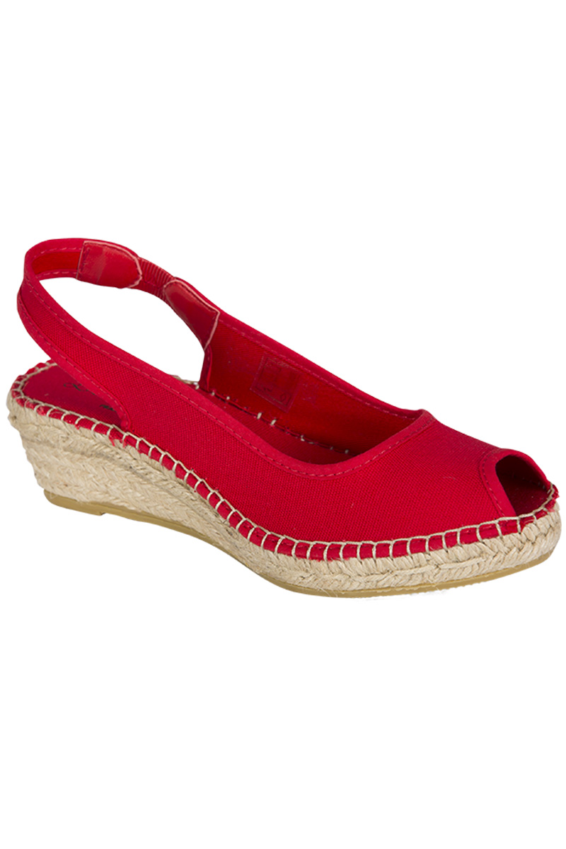 Espadrilles Féminines rouge Bonnes affaires