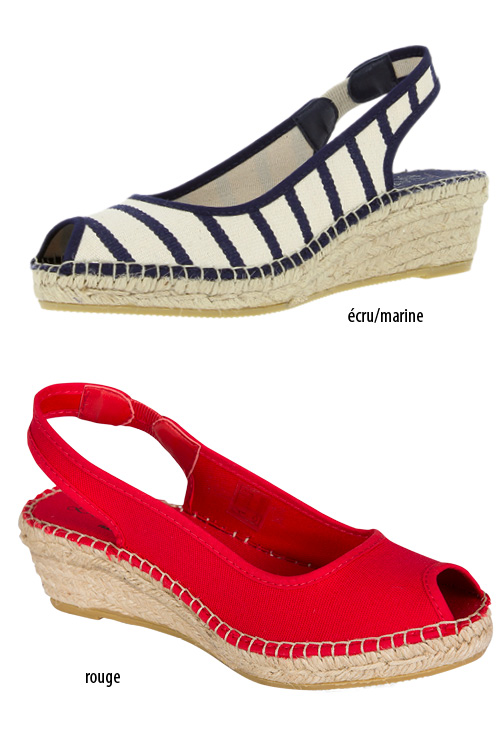 Espadrilles Féminines bicolore ou unie