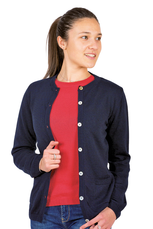 Gilet laine mérinos à poches