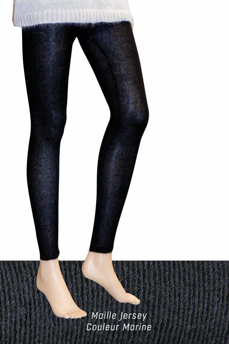 Legging laine Marine