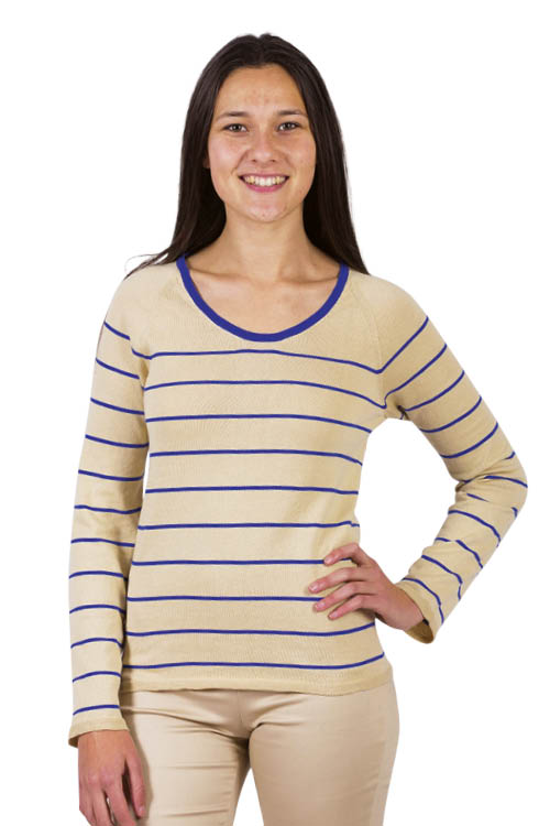 Pull marinière en coton bio