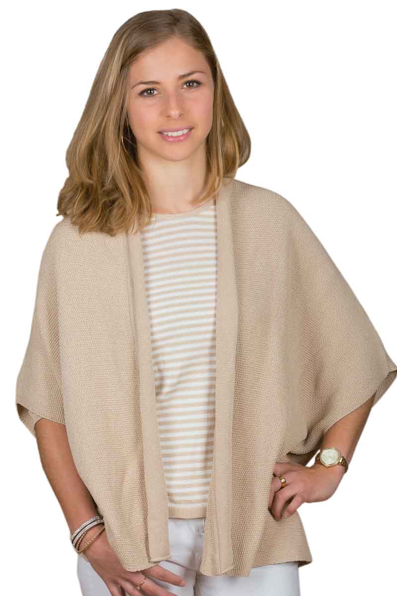 Gilet cape fil d'écosse