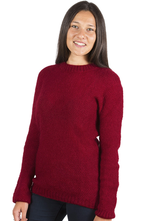 Pull mohair col Rond