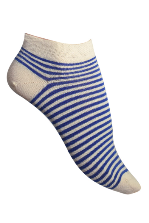 Socquettes courtes coton Rayures Bicolores