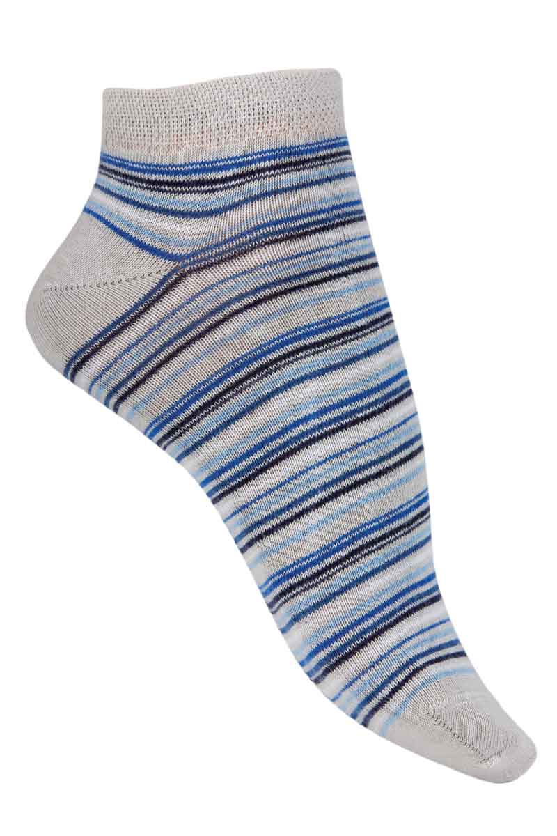 Socquettes courtes coton Rayures Multicolores